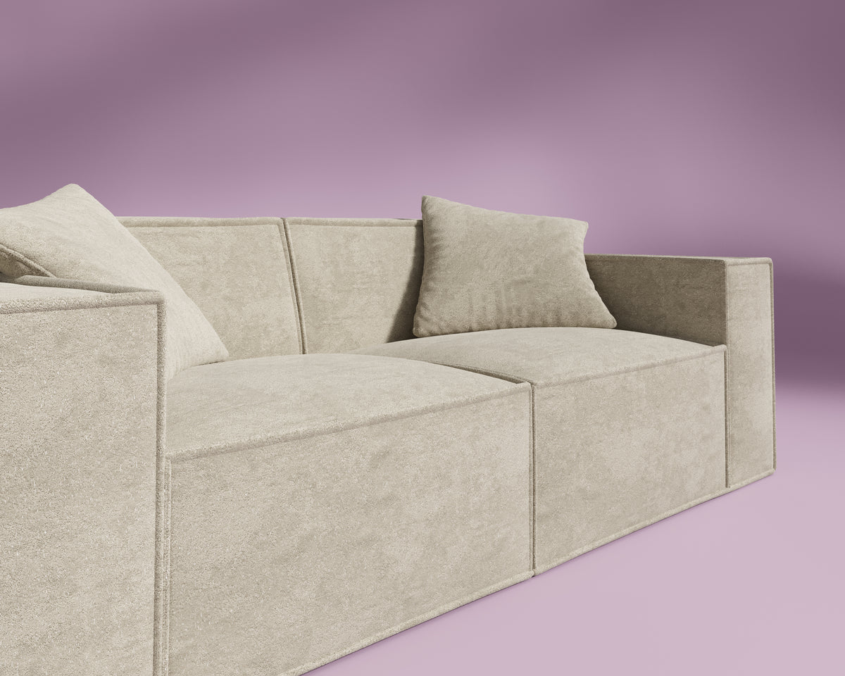 M1 Sofa Loveseat - Performance Weave: Silicon Sand - IN BOX